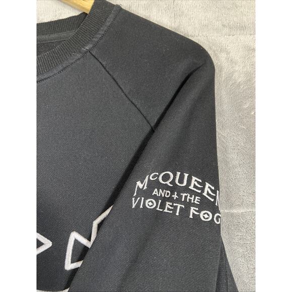 McQueen And The Violet Fog Sweatshirt Mens XL Black Wiz Khalifa Cotton Crewneck - Picture 4 of 8